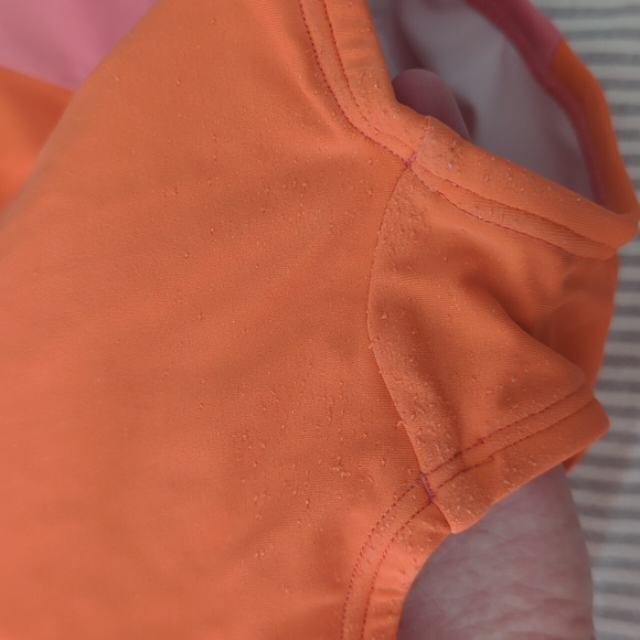 Hanna Andersson Colorblock Rash Guard One Piece Swimsuit - Picture 6 of 7